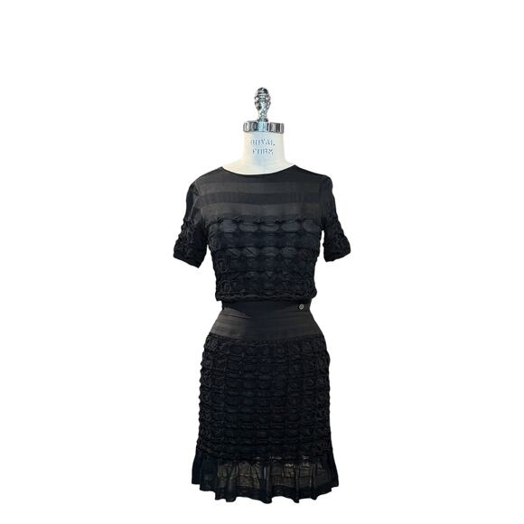 Chanel Stretch Mini Dress - Textured Ruffle - Picture 2 of 7